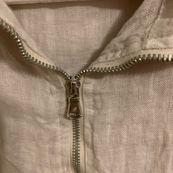 Lina Tomei size S Linen dress/tunic with side stretch inserts. - Picture 4 of 8